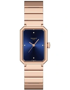 SRV T1601103304600 Watch in Blue/Carnation Gold PVD