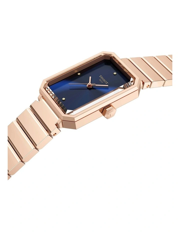 SRV T1601103304600 Watch in Blue/Carnation Gold PVD image 2