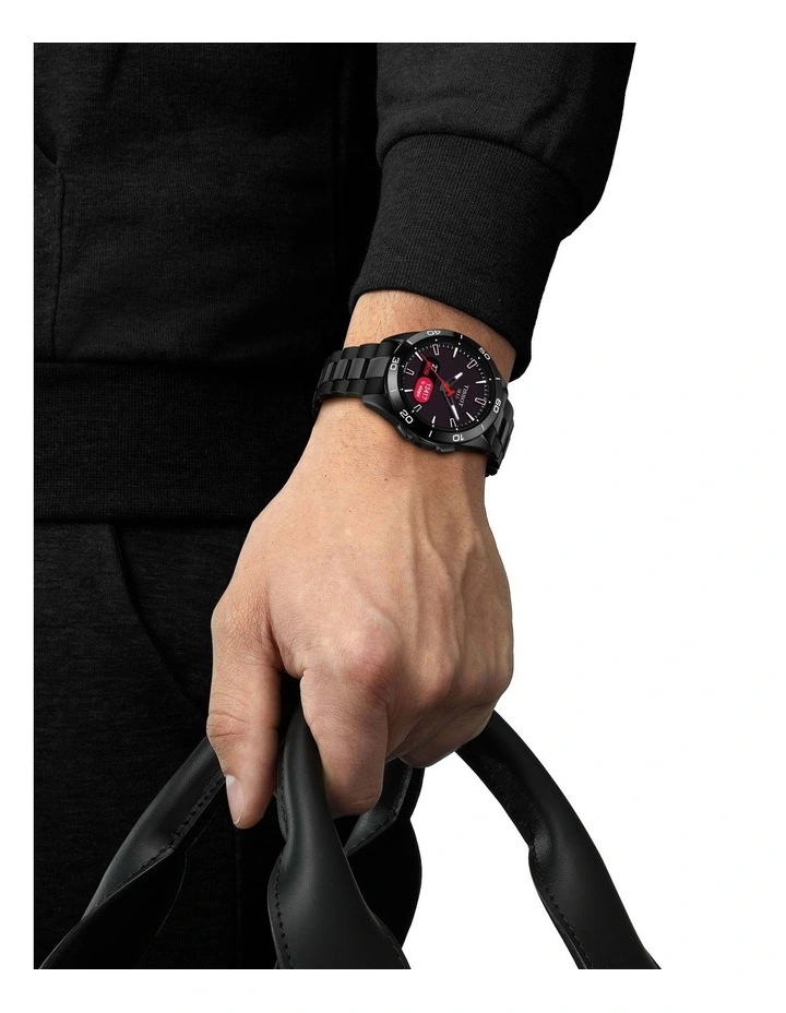 T-Touch Connect Sport Watch T1534204405101 in Titanium Black image 4