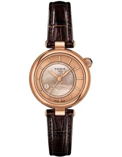 Desir Automatic Watch T1522073652100 in Rose Gold/Brown