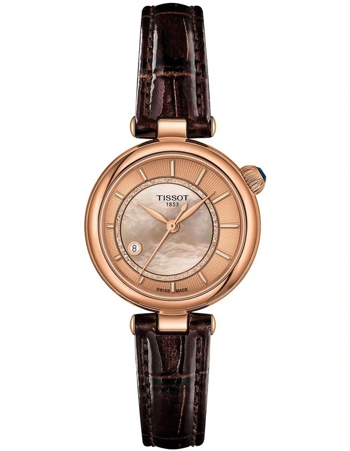 Desir Automatic Watch T1522073652100 in Rose Gold/Brown image 1