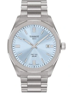 PRC 100 Solar Quartz Watch in Light Blue T1514221135100