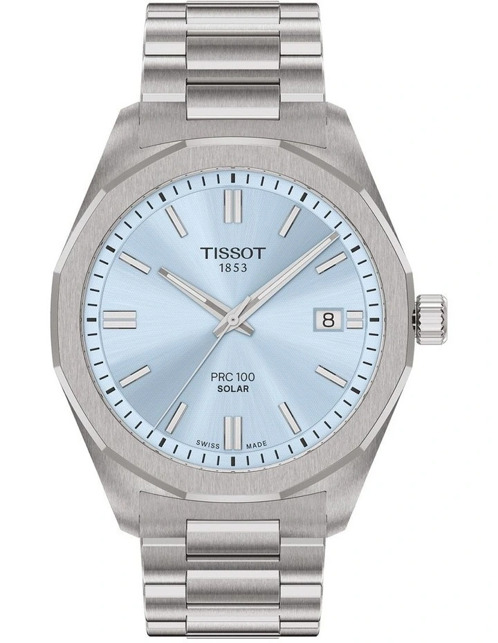 PRC 100 Solar Quartz Watch in Light Blue T1514221135100 image 1