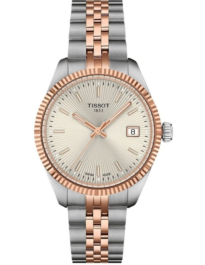 Ballade 34mm T1562101104100 Watch in Silver/Rose Gold PVD Bi-colour image 1