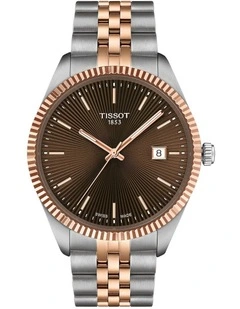 Ballade 40mm T1564102229101 Watch in Brown And Rose Gold PVD Bi-colour