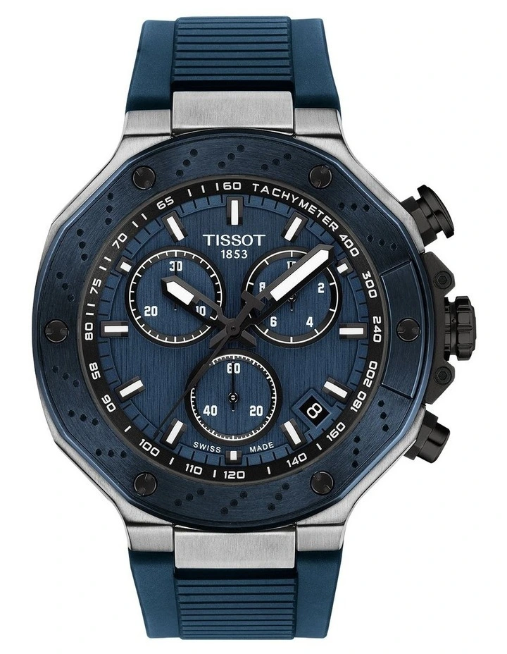 T-Race Quartz Chronograph Watch T1414172704100 in Blue image 1