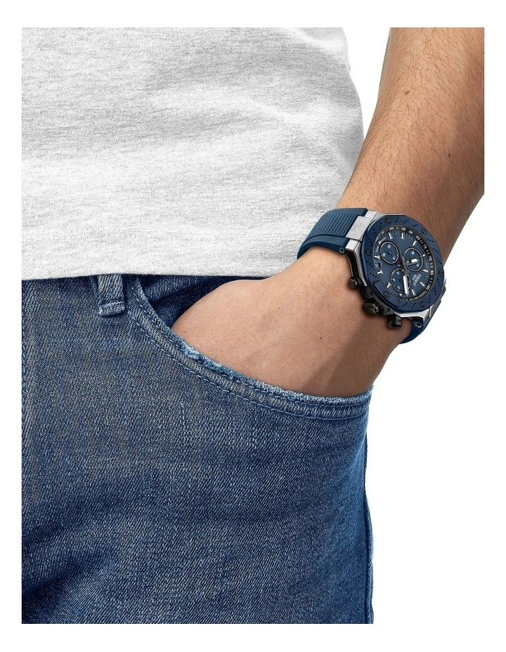 T-Race Quartz Chronograph Watch T1414172704100 in Blue image 2
