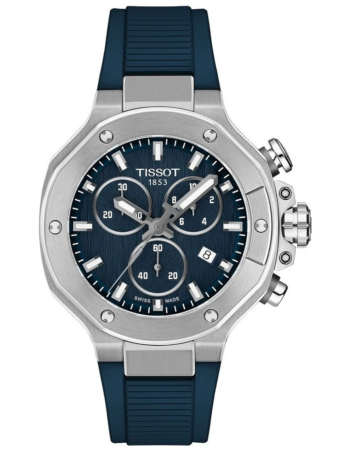 T-Race Chronogprah 38mm Watch T1418171704100 in Blue image 1