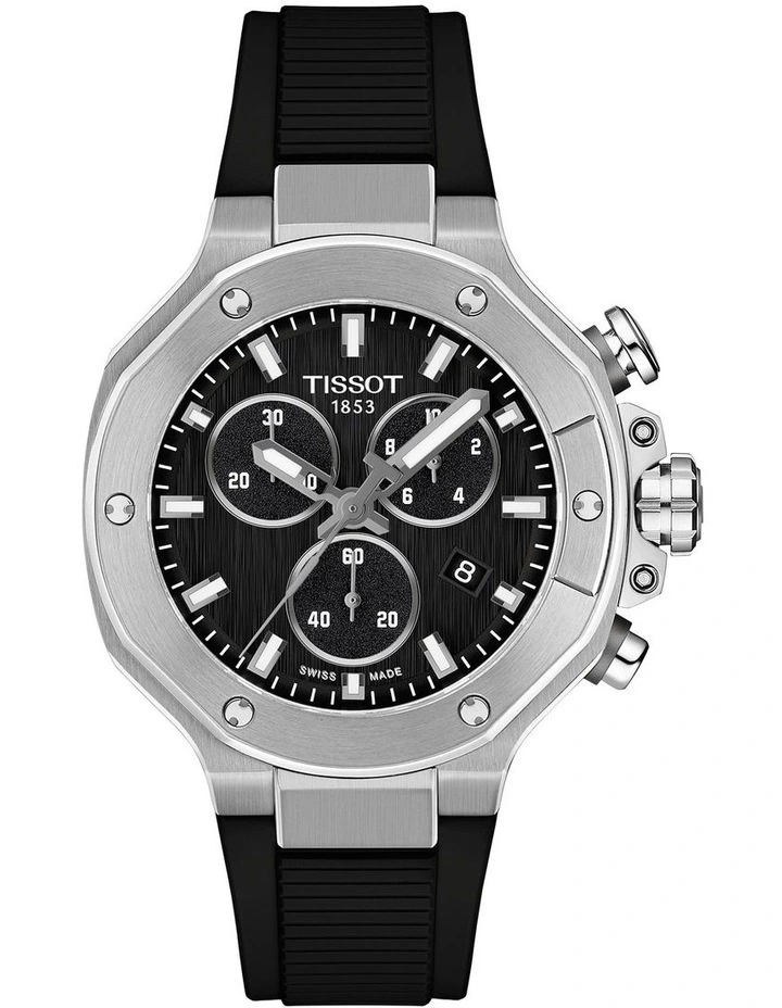 T-Race Chronogprah 38mm Watch T1418171705100 in Black image 1