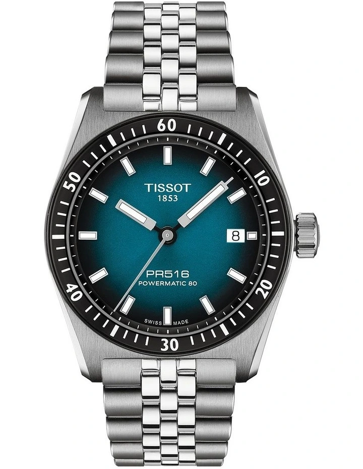 PR516 Powermatic 80 Watch T1494071104100 in Blue Black image 1