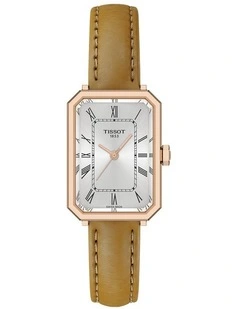 SRV Watch T1601103603300 in Silver/Brown Leather