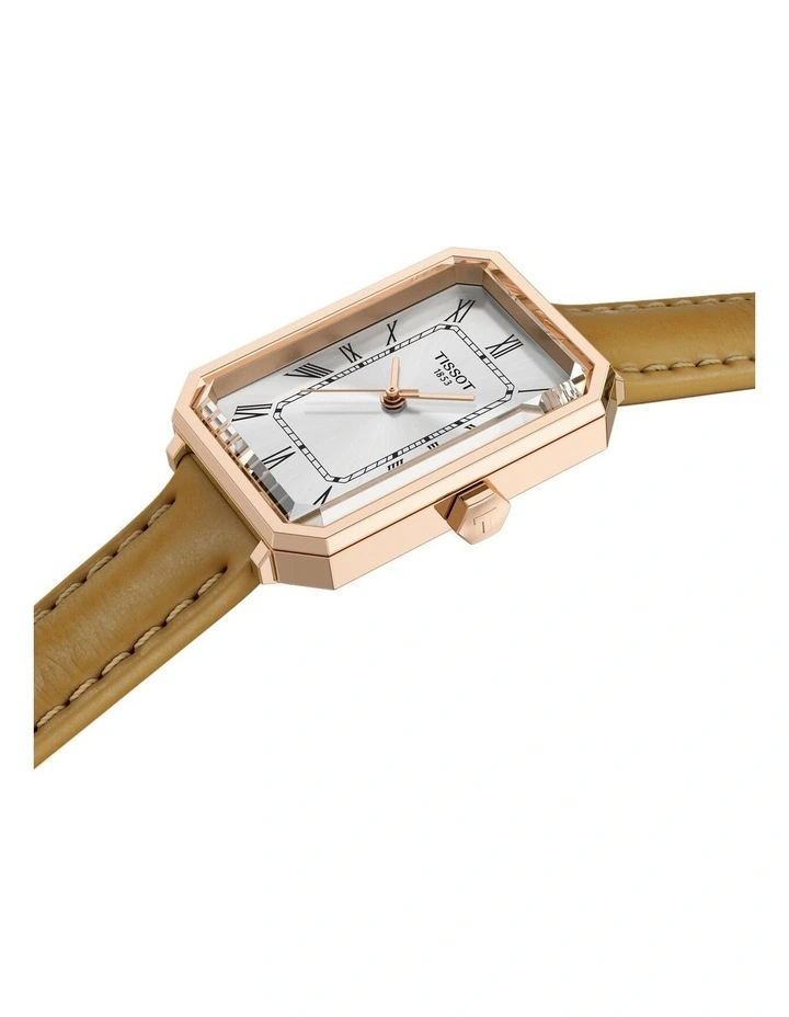 SRV Watch T1601103603300 in Silver/Brown Leather image 2