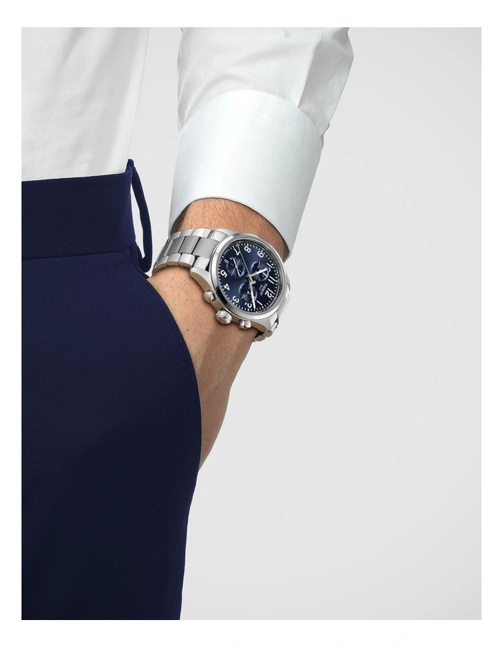 Chrono L 42mm Watch T1164171104200 in Blue image 2