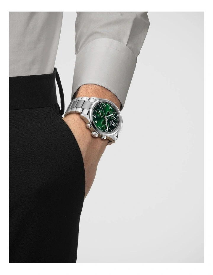 Chrono L 42mm Watch T1164171109200 in Green image 2