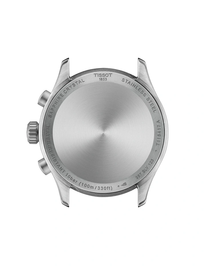 Chrono L 42mm Watch T1164171605201 in Black/Beige Leather image 3