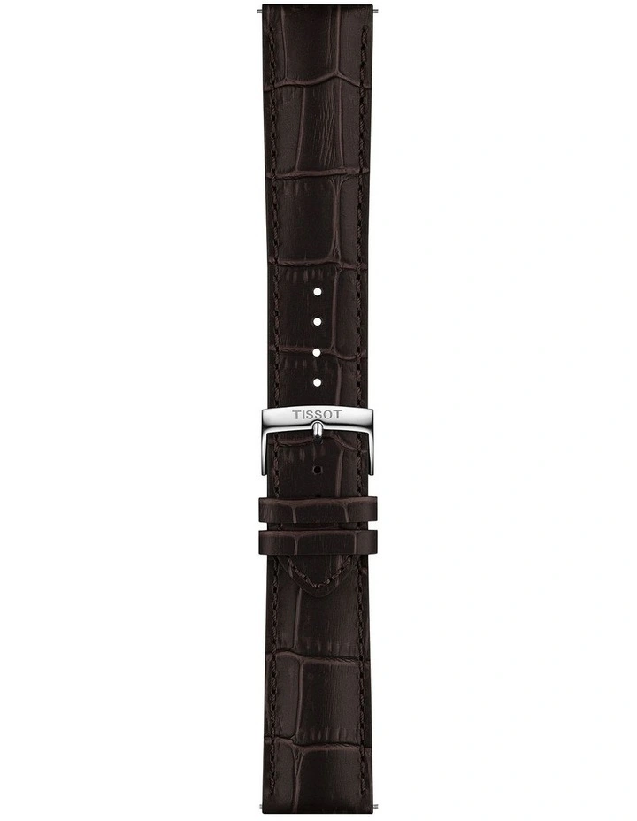 Chrono L 42mm Watch T1164171609200 in Green/Brown Leather image 5