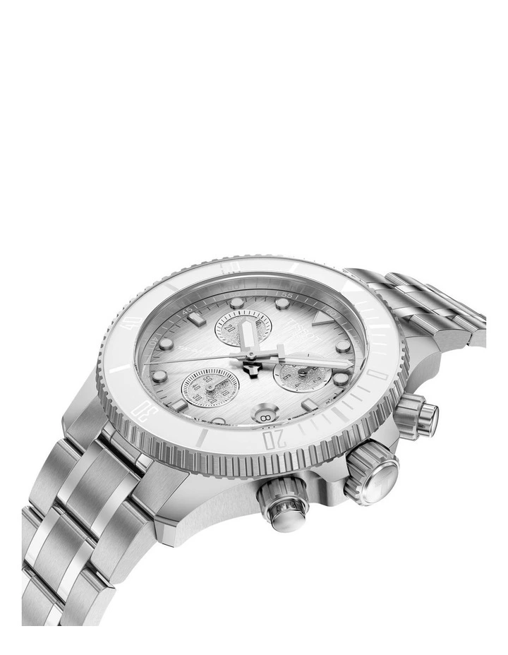 Seastar 1000 Chronograph 38mm Watch T1202171101100 in White image 2