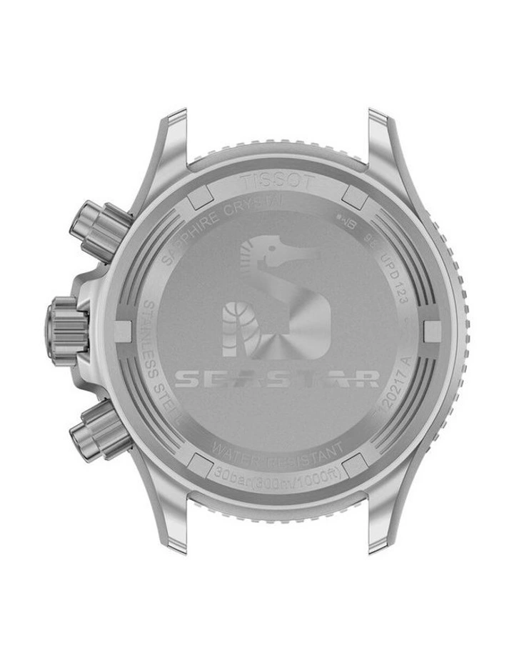 Seastar 1000 Chronograph 38mm Watch T1202171704100 in Blue Rubber image 3