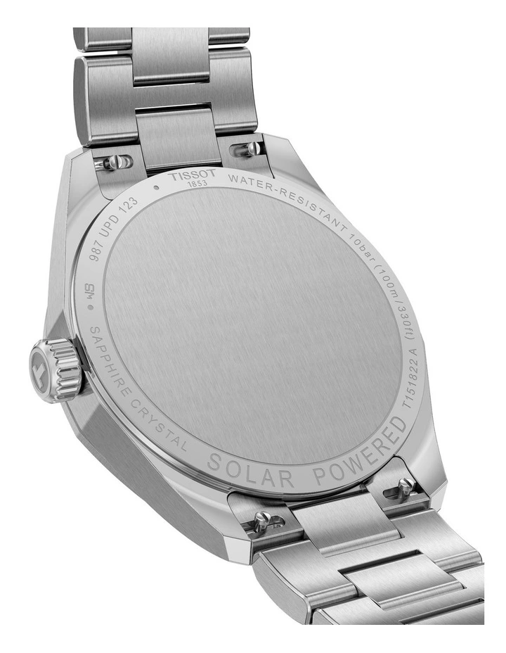 PRC 100 Solar Quartz 34mm Watch T1518221104100 in Blue image 3