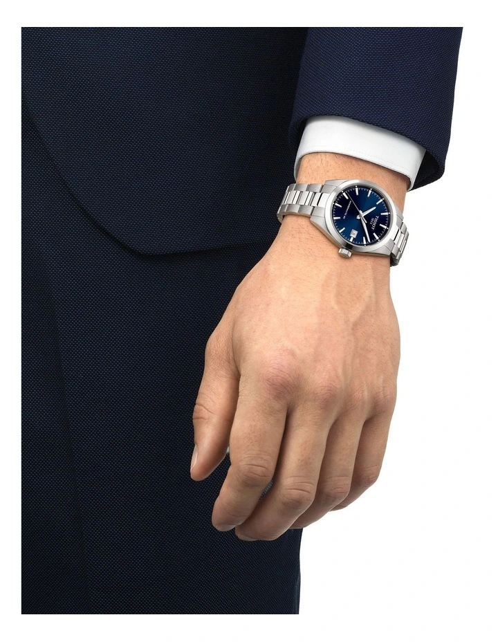 Gentleman Powermatic 80 38mm Watch T1658071104100 in Blue image 2