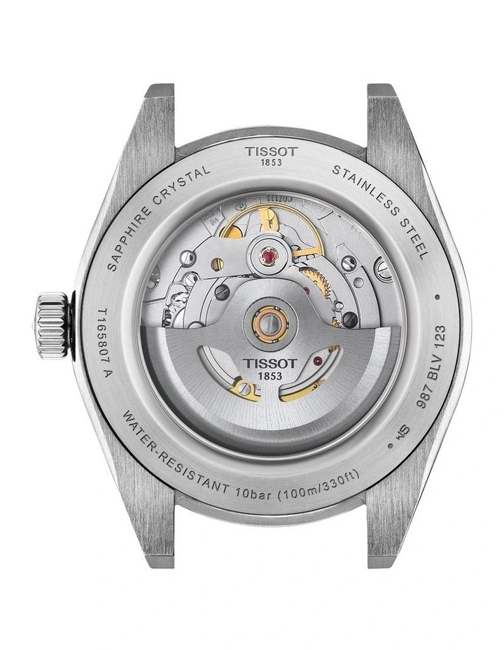 Gentleman Powermatic 80 38mm Watch T1658071103100 in Silver image 3