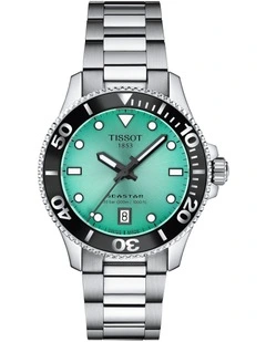 Seastar 1000 36mm Watch T1202101109100 in Turquoise