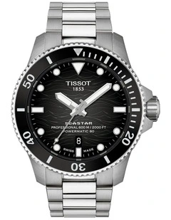 Seastar 2000 44mm Watch T1209071105100 in Black