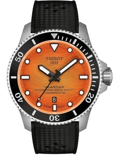 Seastar 2000 44mm Watch T1209071728100 in Orange
