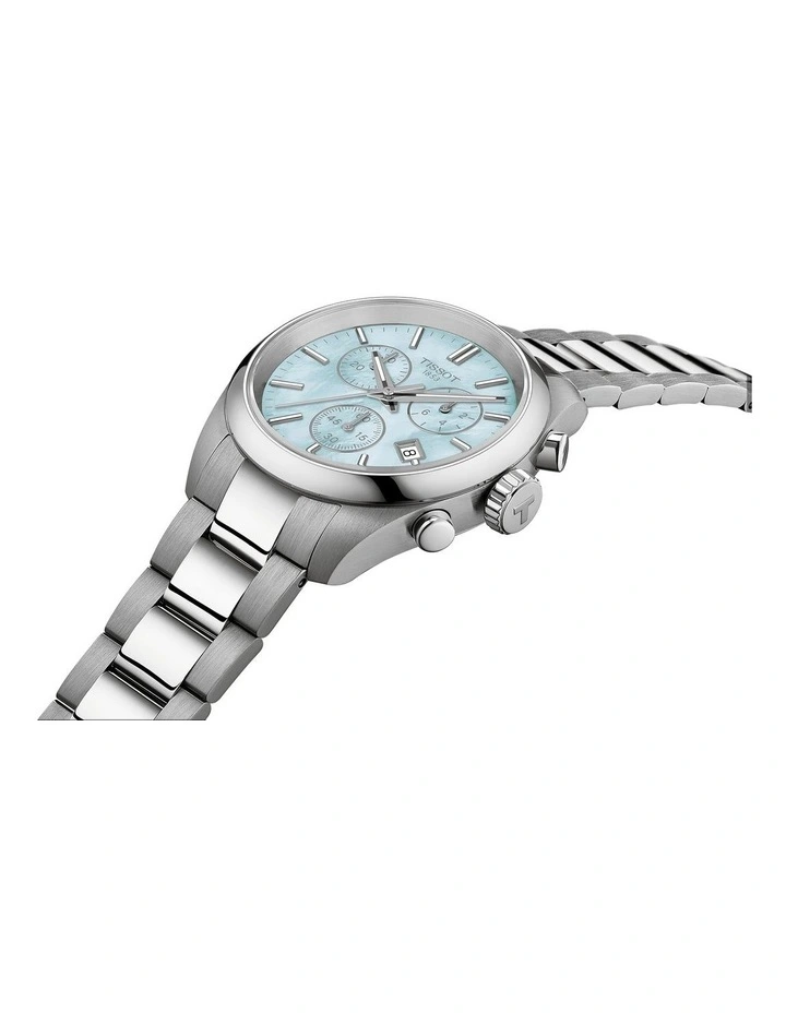 PR 100 Chronograph 36mm Watch T1502171113100 in Blue Pearl image 3