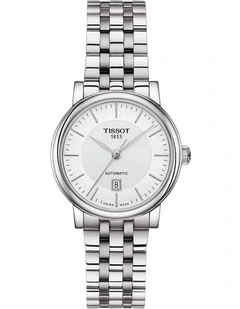 Carson Premium Lady T1222071103100 Automatic Watch in Silver