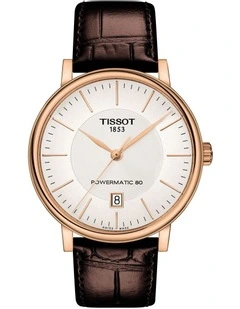 Carson Premium Powermatic 80 T1224073603100 Automatic Watch in Rose Gold