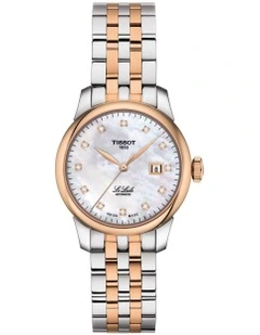 Le Locle Automatic Lady T0062072211600 Watch in Grey/Rose Gold