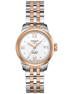 Le Locle Lady Automatic T41218316 Automatic Watch in Grey/Rose Gold