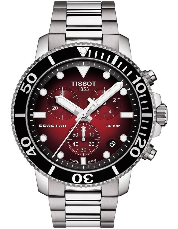 Seastar 1000 Chronograph T1204171142100 Watch in Red image 1