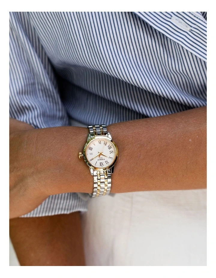 Tissot Classic Dream T1292102226300 - Orologio Da Polso Donna, Cassa 28 Mm, Acciaio Inox Oro, Quadrante Romano, Vetro Zaffiro, Quarzo Svizzero