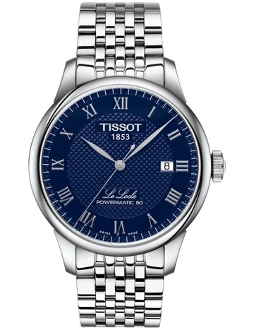 Le Locle Powermatic 80 T0064071104300 Automatic Watch in Blue