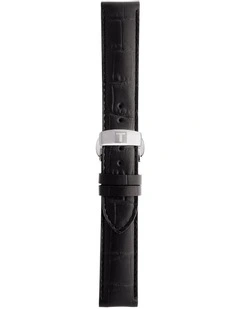 Official Leather 19mm Watch Strap In Black