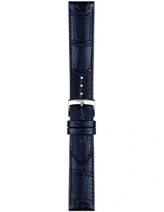 Official Leather 20mm Watch Strap in Blue