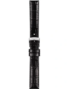 Official Leather 15mm Watch Strap in Black