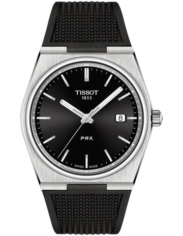 Tissot PRX T1374101105100 Watch in Black | MYER