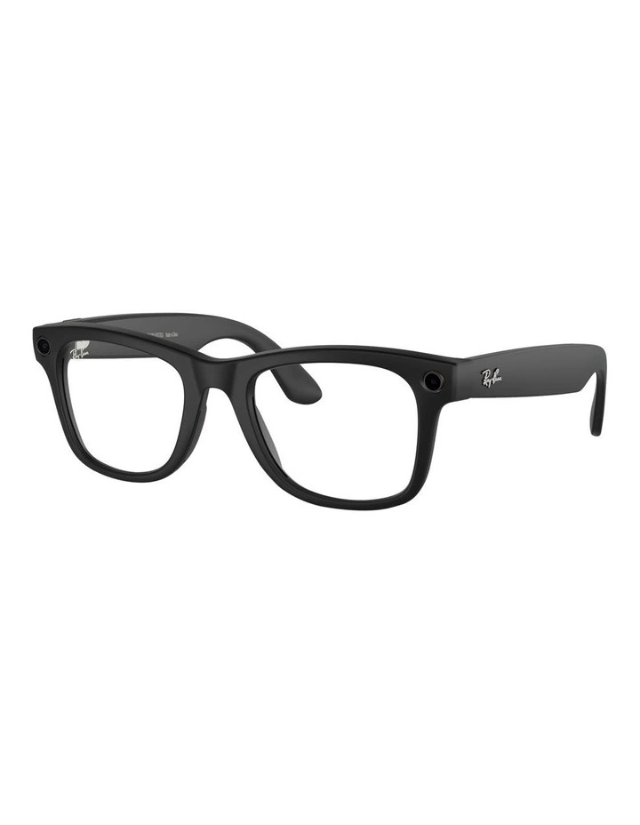 Meta Wayfarer Sunglasses in Black image 1