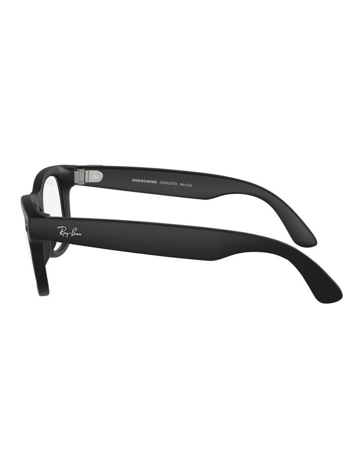 Meta Wayfarer Sunglasses in Black image 3