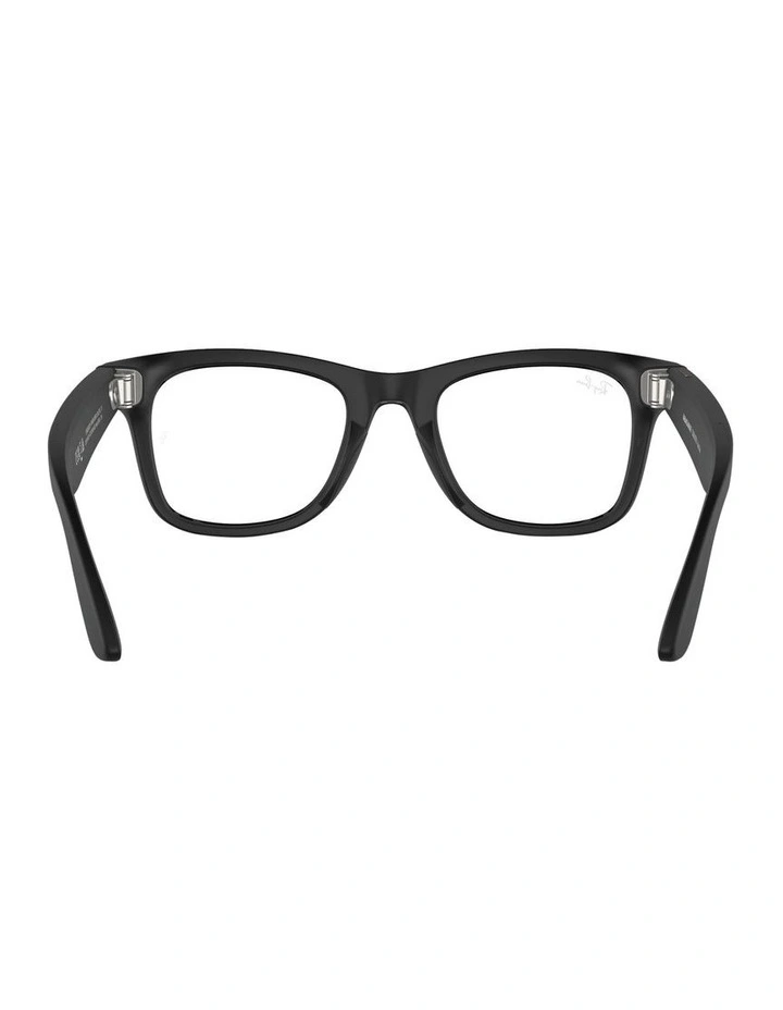 Meta Wayfarer Sunglasses in Black image 4