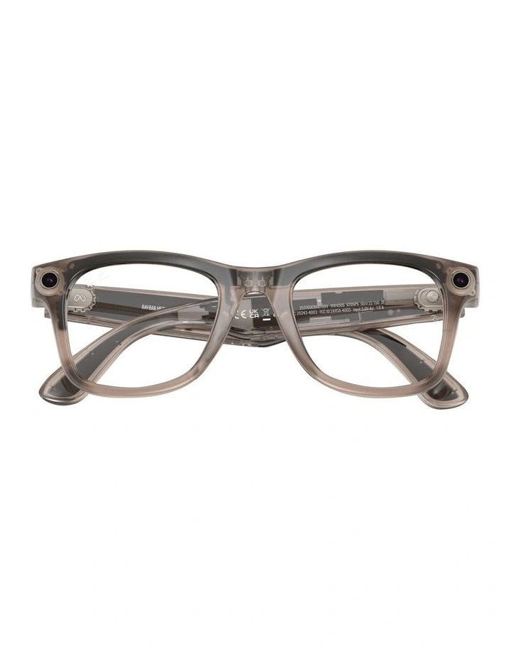 Meta Wayfarer Sunglasses in Grey image 5