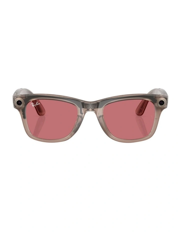 Meta Wayfarer Sunglasses in Grey image 6