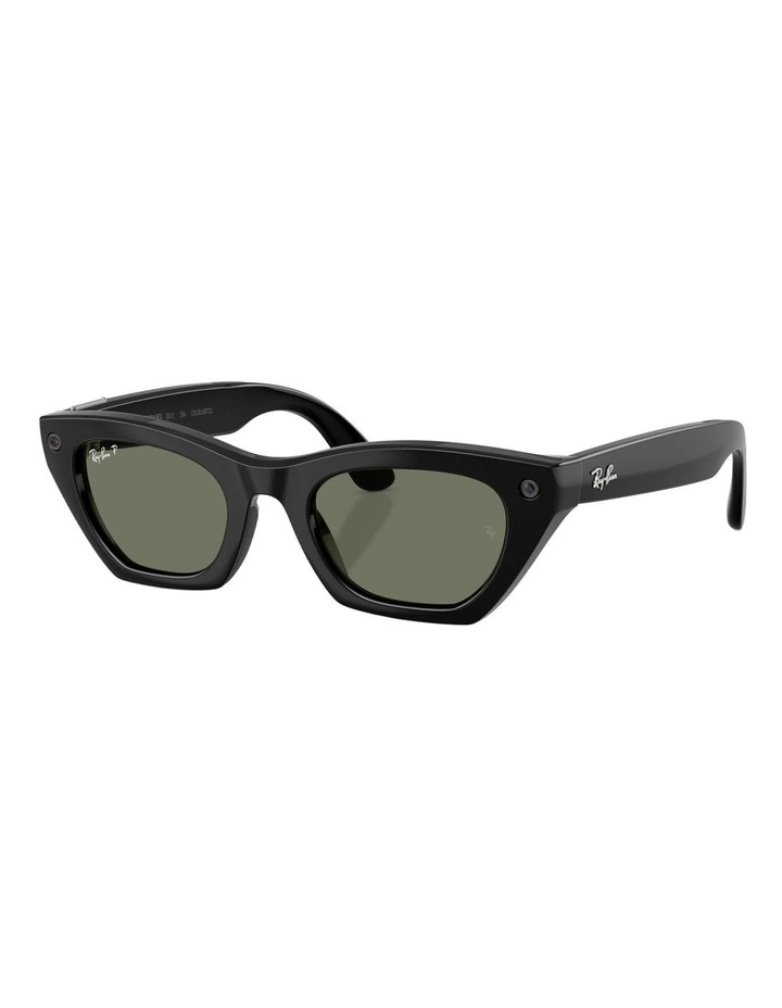 Ray-Ban Meta (Gen 3) Zena Injected Polarised Sunglasses in Black image 1