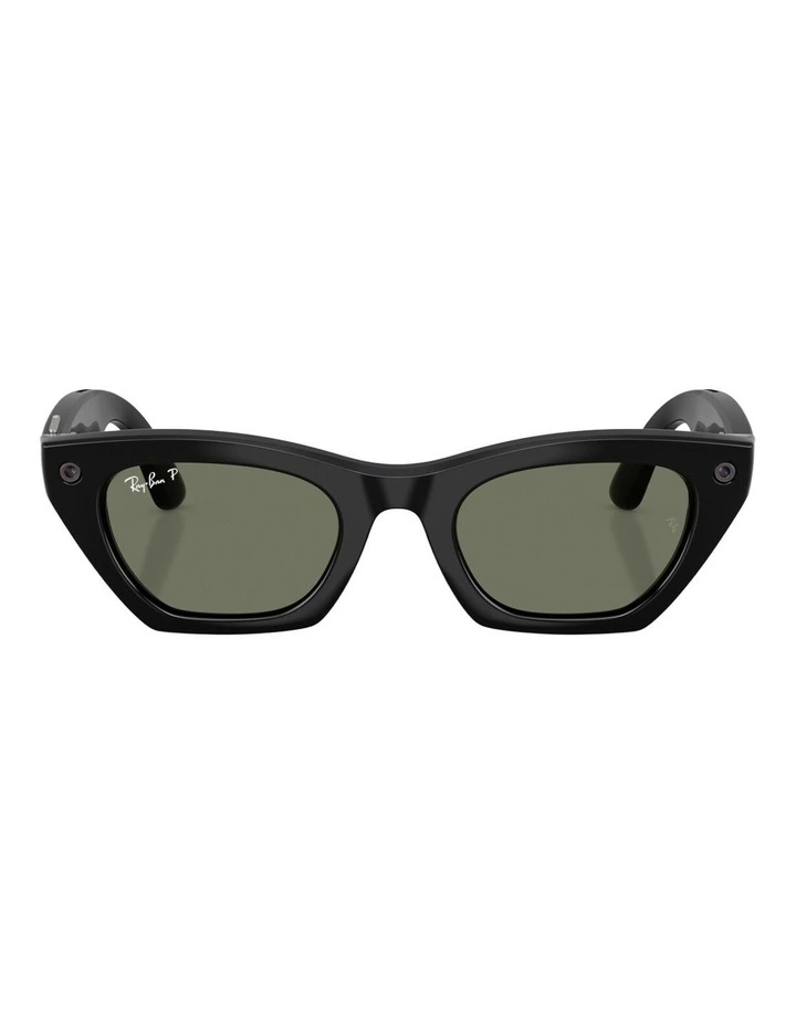 Ray-Ban Meta (Gen 3) Zena Injected Polarised Sunglasses in Black image 2