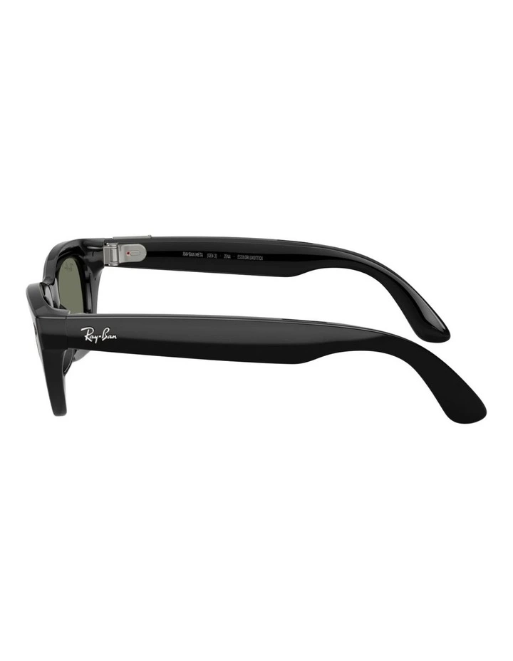 Ray-Ban Meta (Gen 3) Zena Injected Polarised Sunglasses in Black image 3