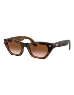 Ray-Ban Meta (Gen 3) Zena Injected Sunglasses in Tortoise