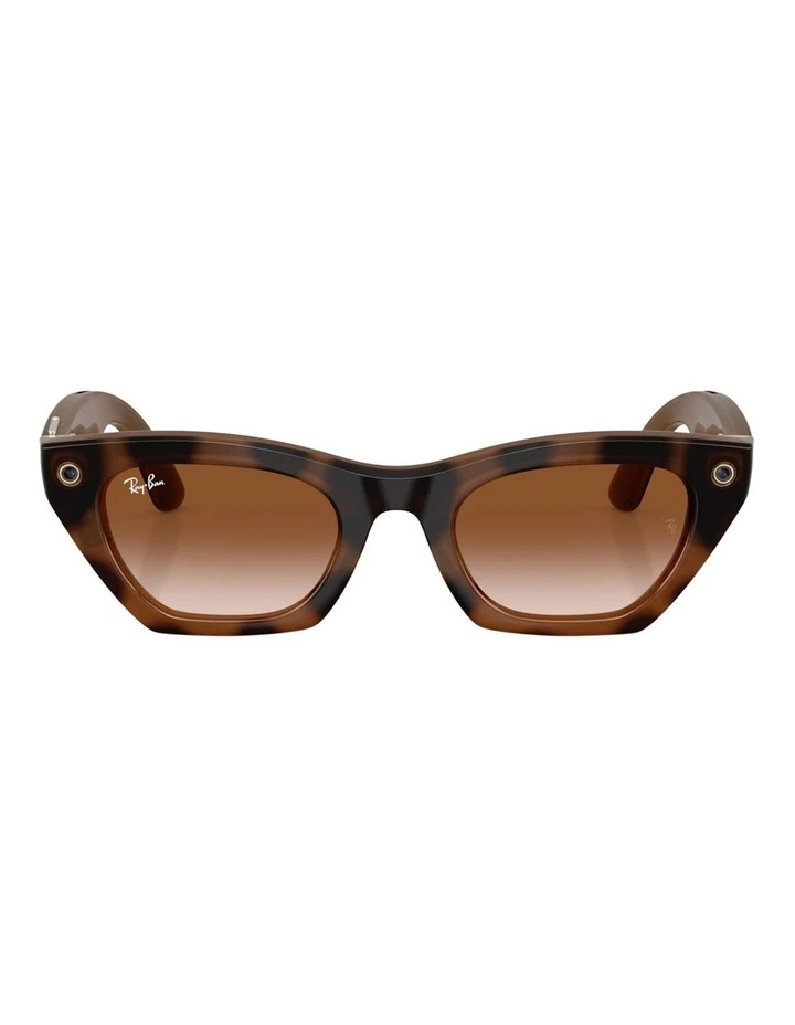 Ray-Ban Meta (Gen 3) Zena Injected Sunglasses in Tortoise image 2